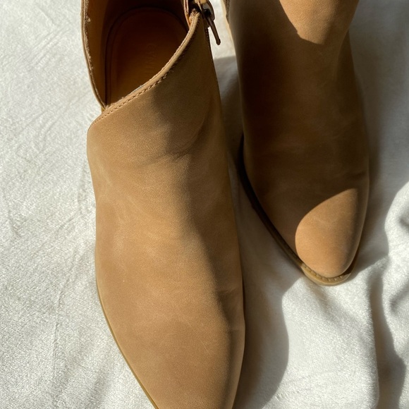 Women's Tan Ankle Boots - Picture 3 of 12